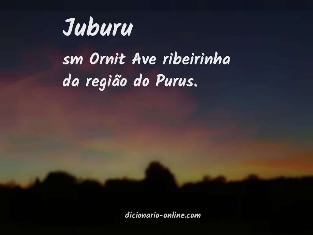 Significado de juburu