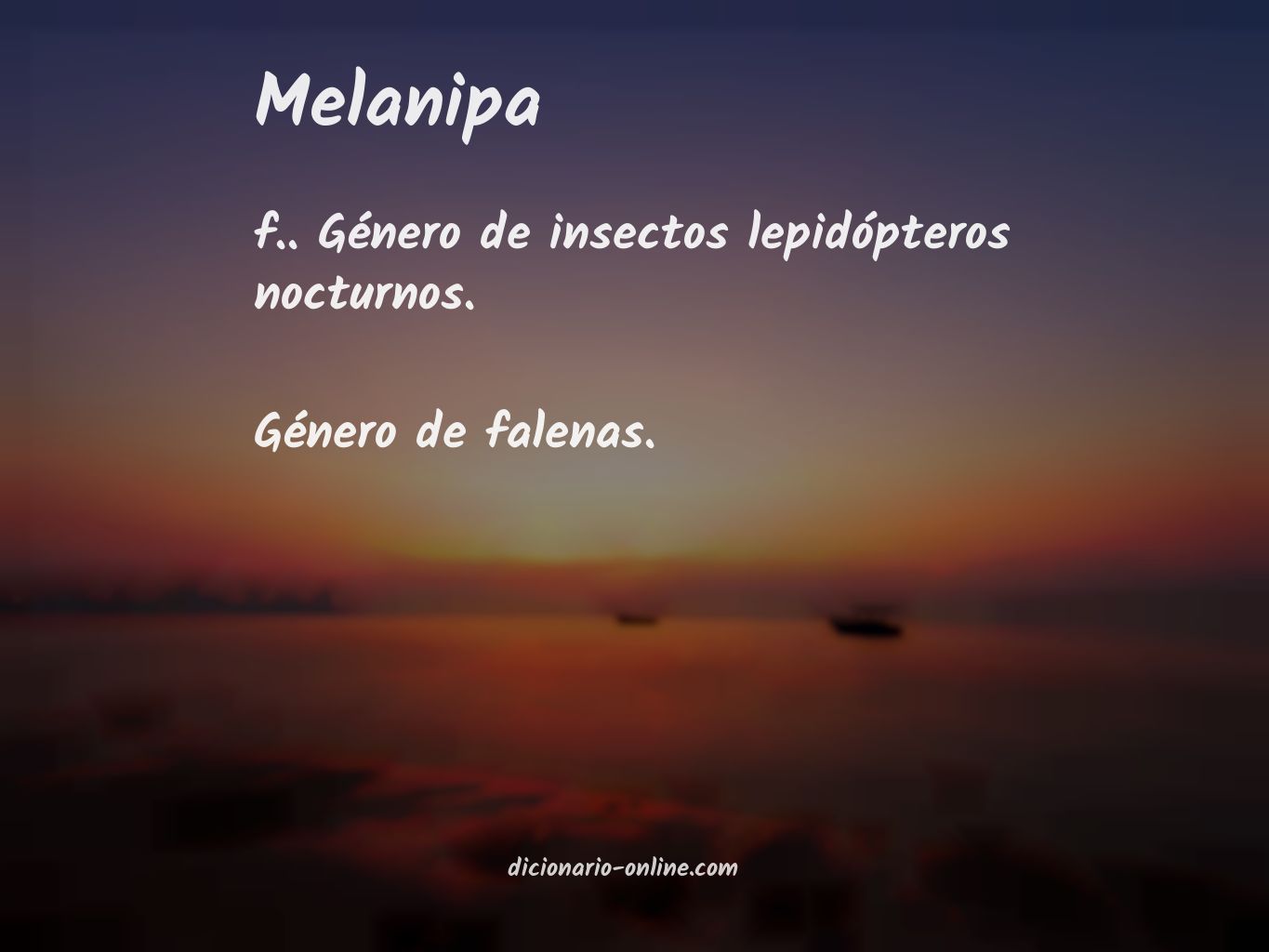 Significado de melanipa