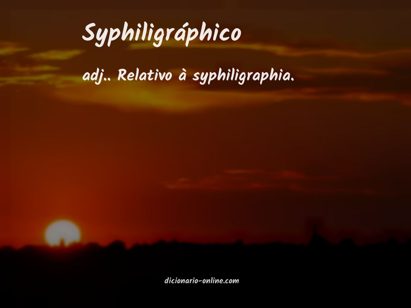 Significado de syphiligráphico
