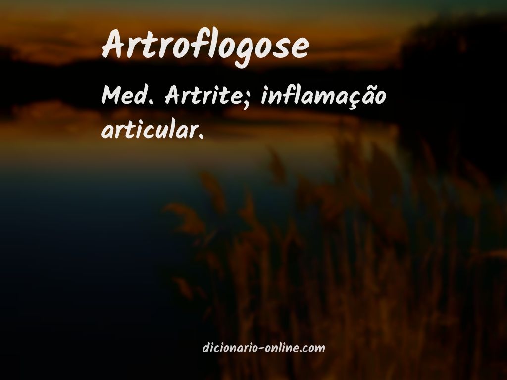 Significado de artroflogose