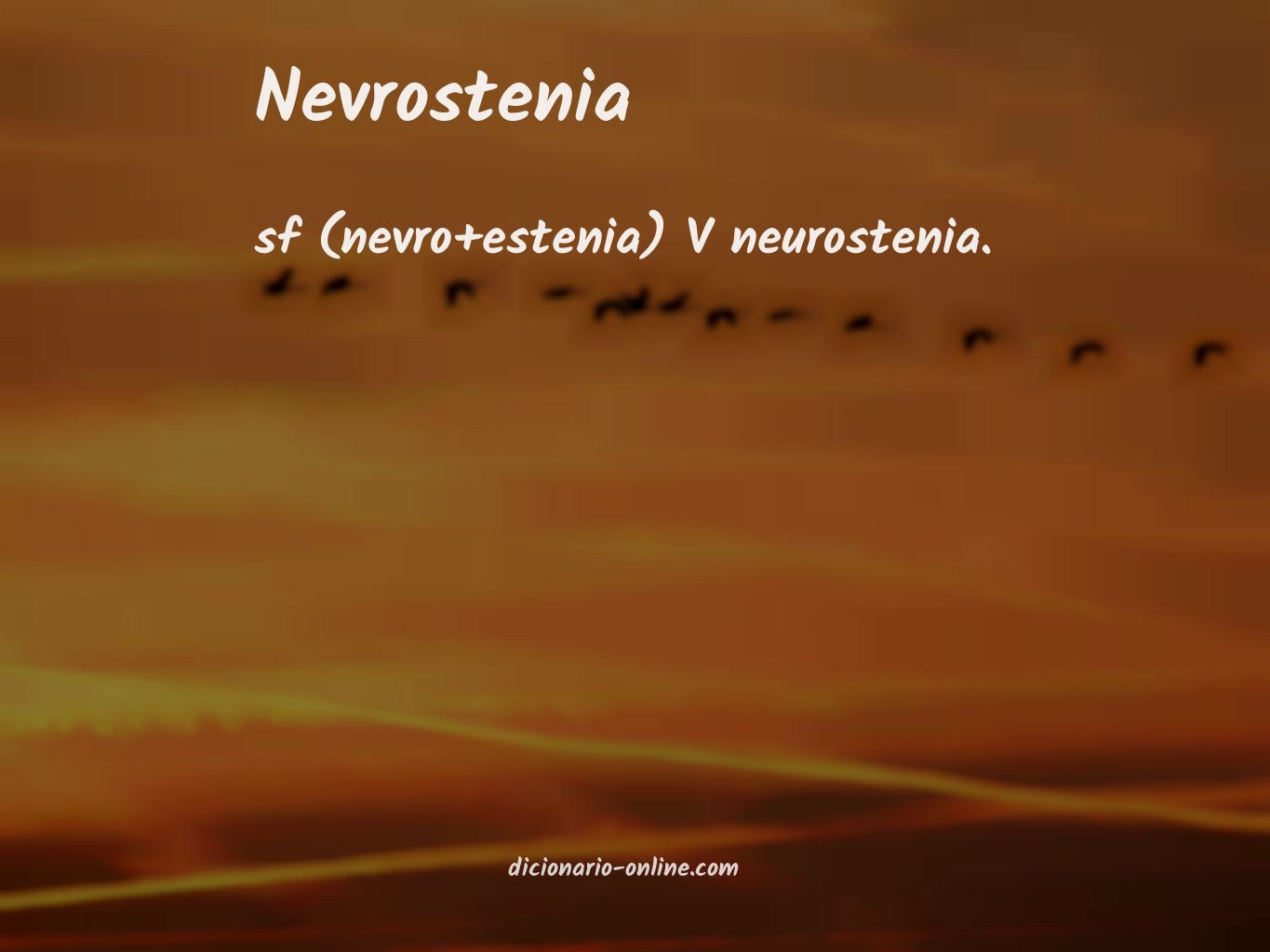 Significado de nevrostenia