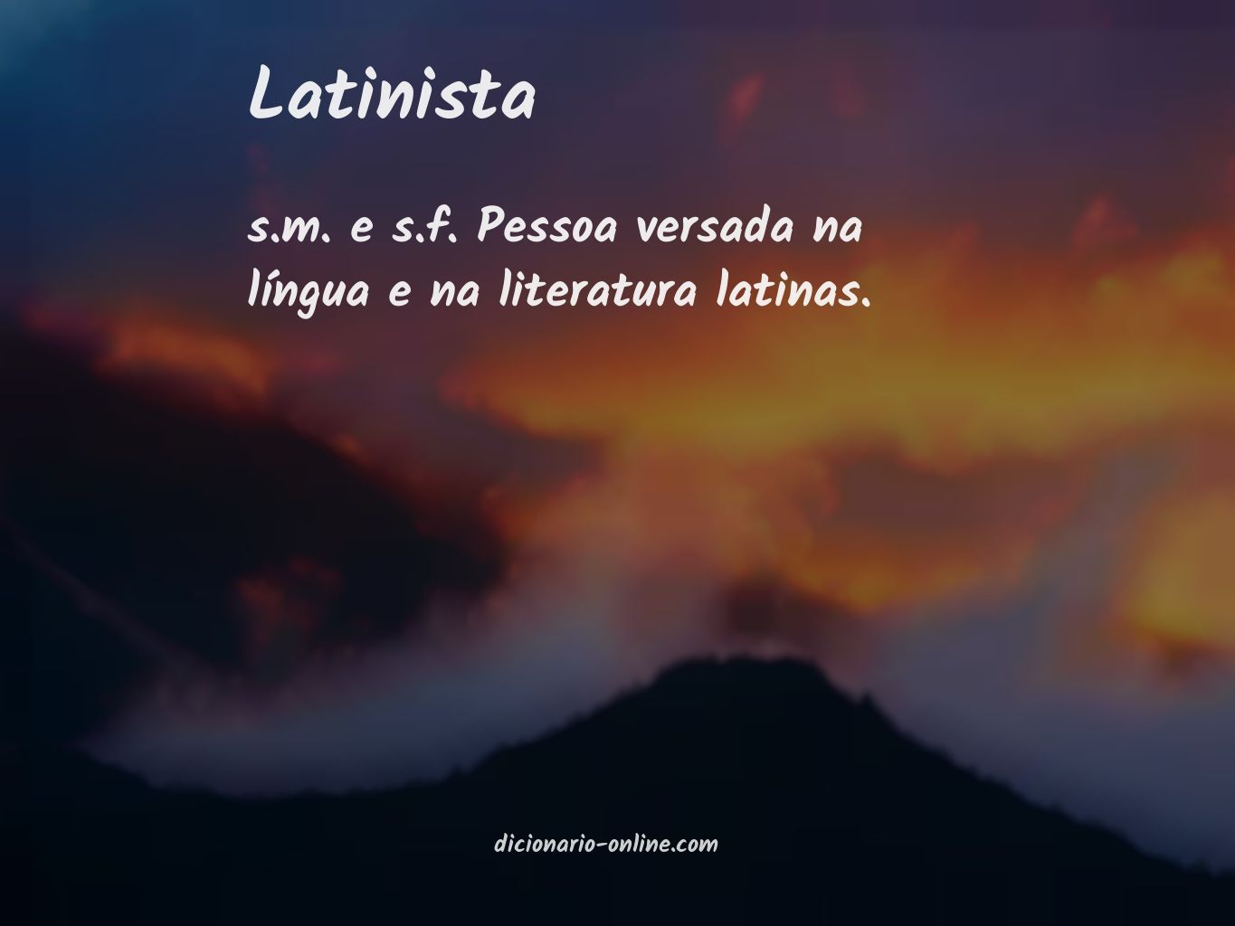 Significado de latinista