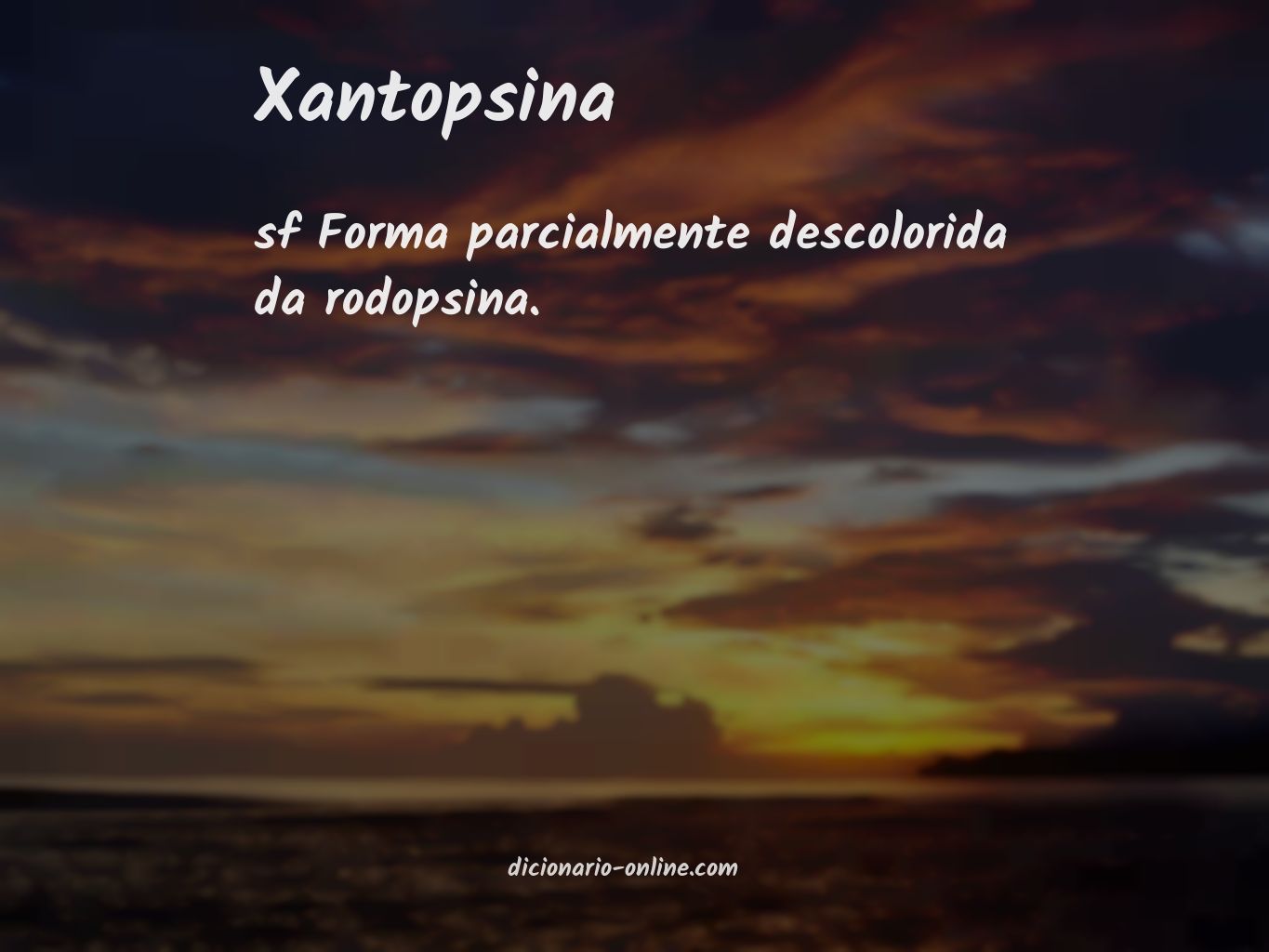 Significado de xantopsina