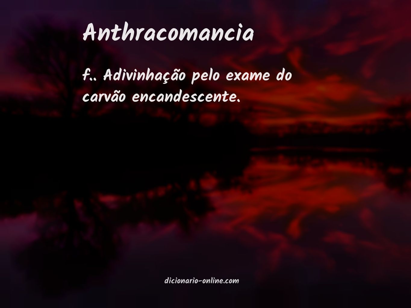 Significado de anthracomancia