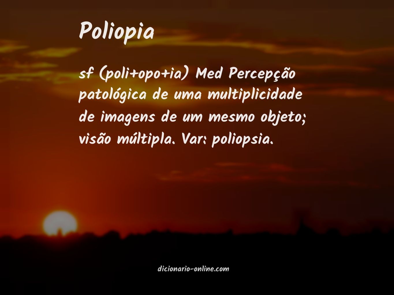Significado de poliopia
