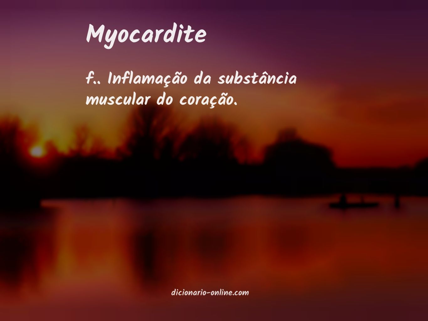 Significado de myocardite