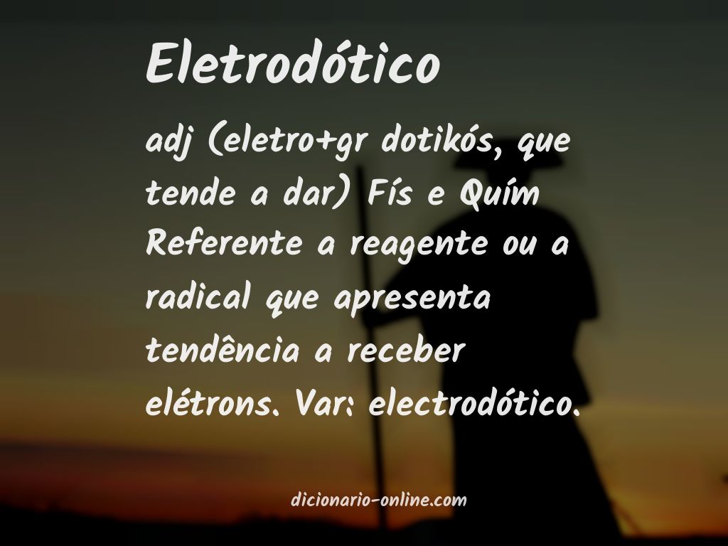 Significado de eletrodótico