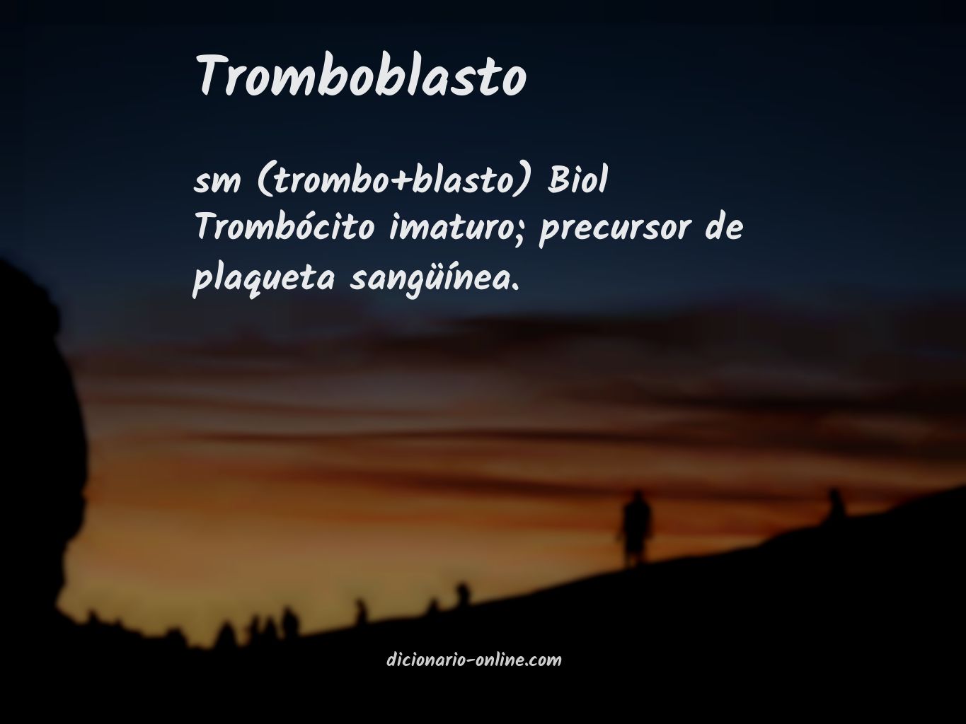 Significado de tromboblasto