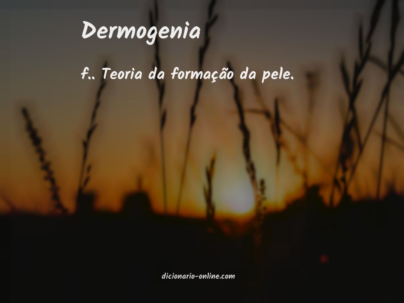 Significado de dermogenia