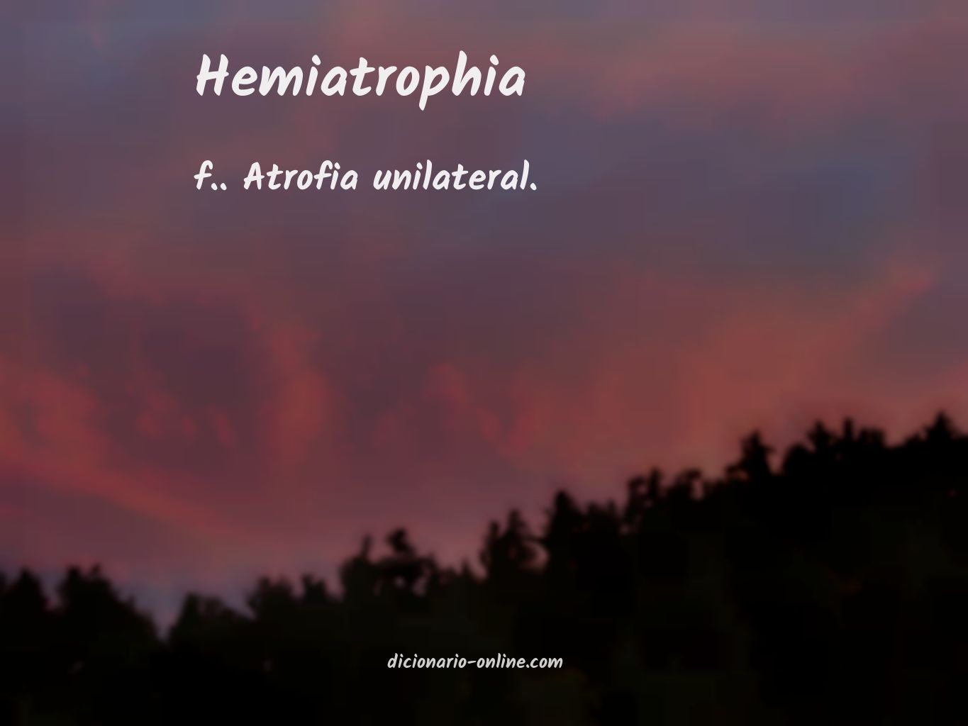 Significado de hemiatrophia