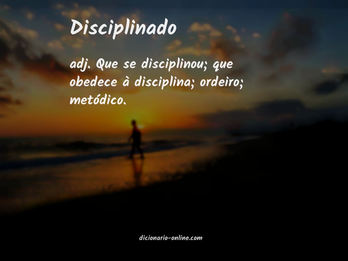 Significado de disciplinado