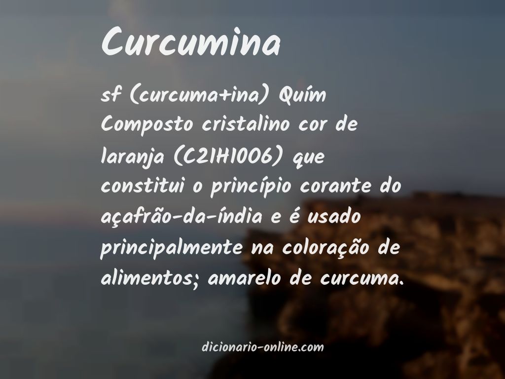 Significado de curcumina