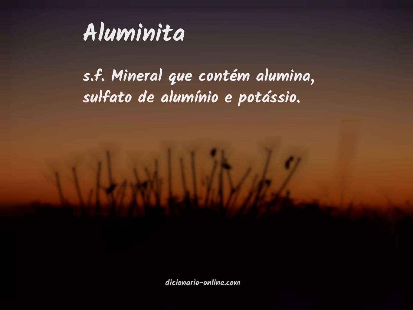 Significado de aluminita