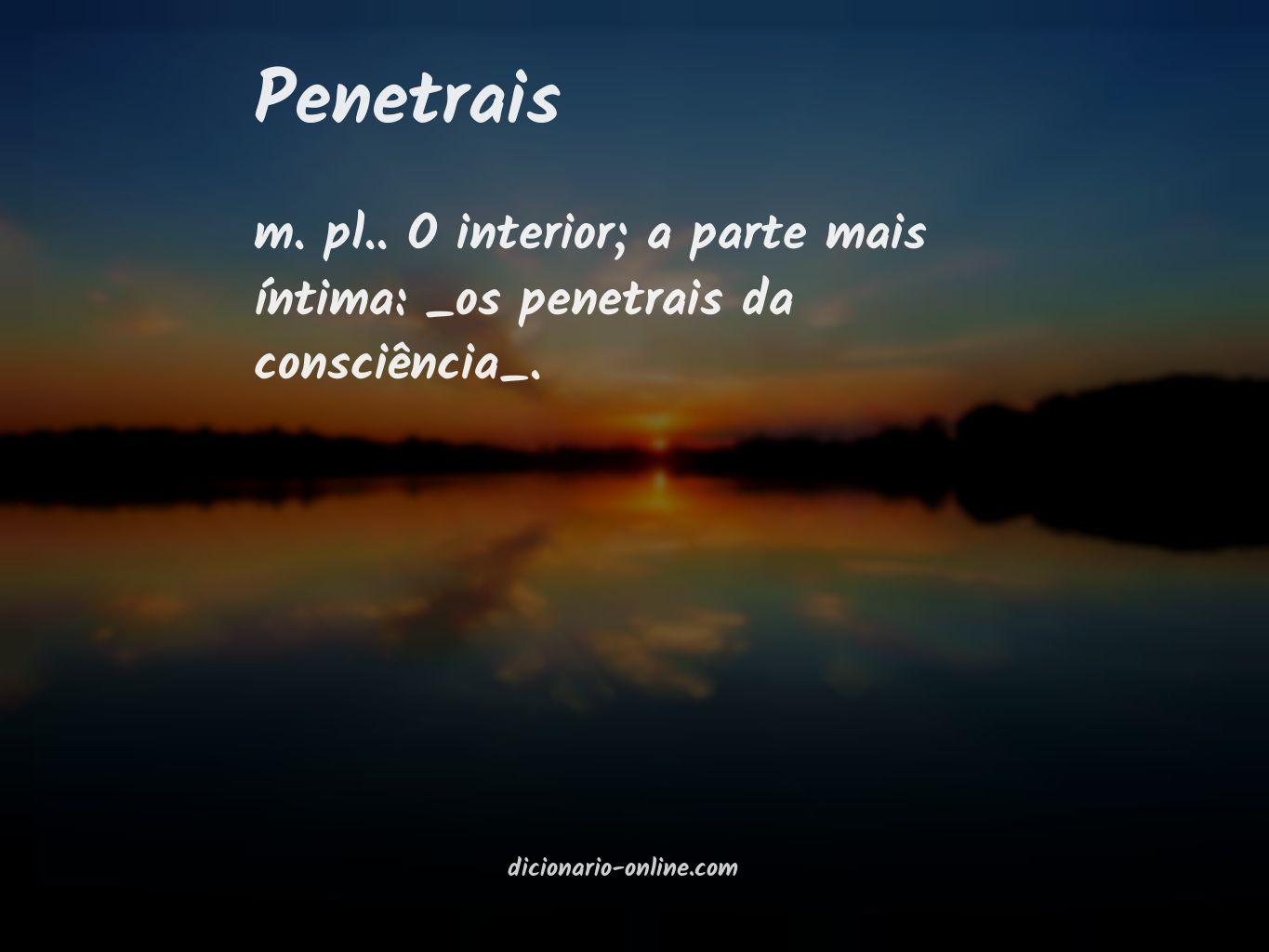 Significado de penetrais