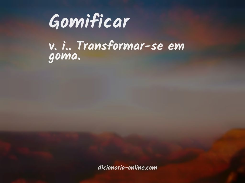 Significado de gomificar