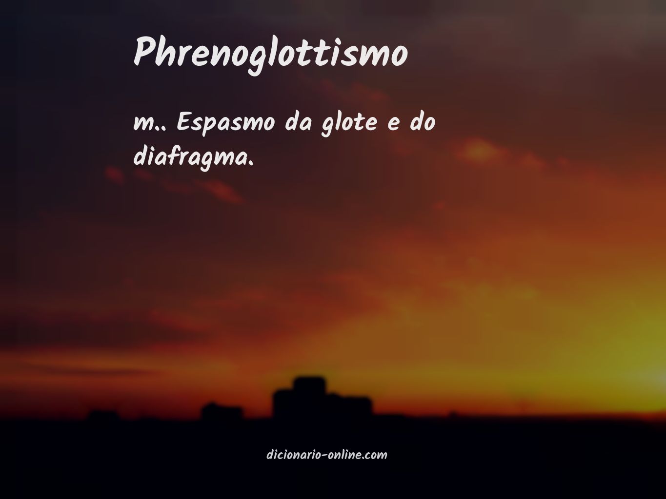 Significado de phrenoglottismo