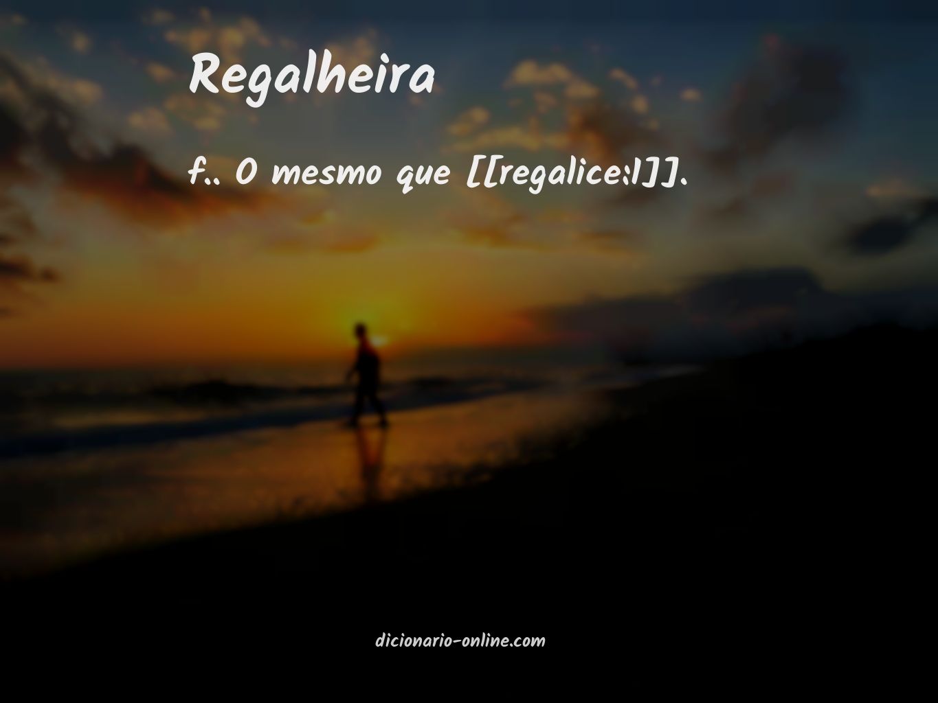 Significado de regalheira