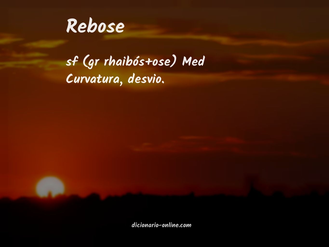 Significado de rebose