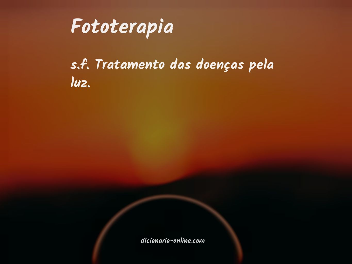 Significado de fototerapia