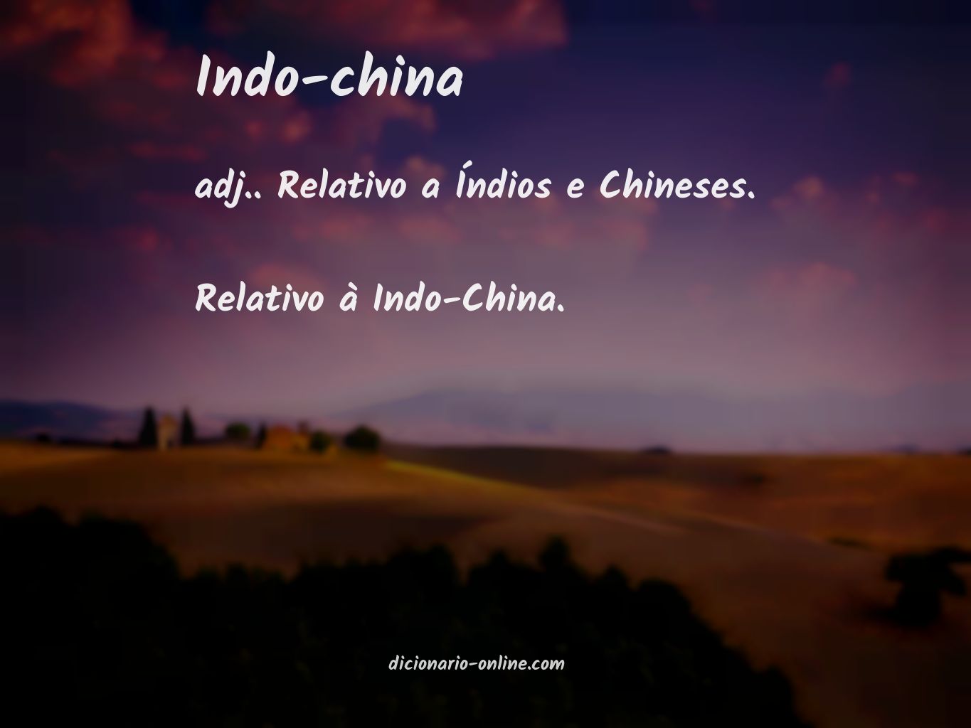 Significado de indo-china
