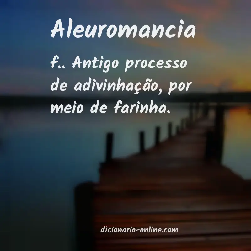 Significado de aleuromancia