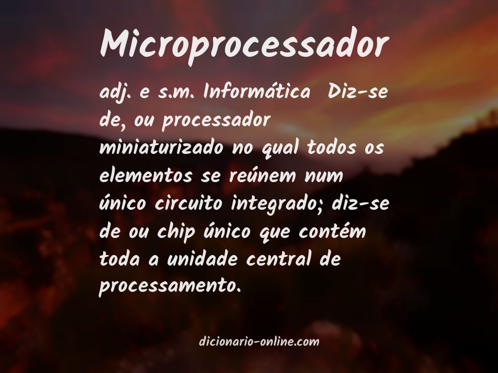 Significado de microprocessador