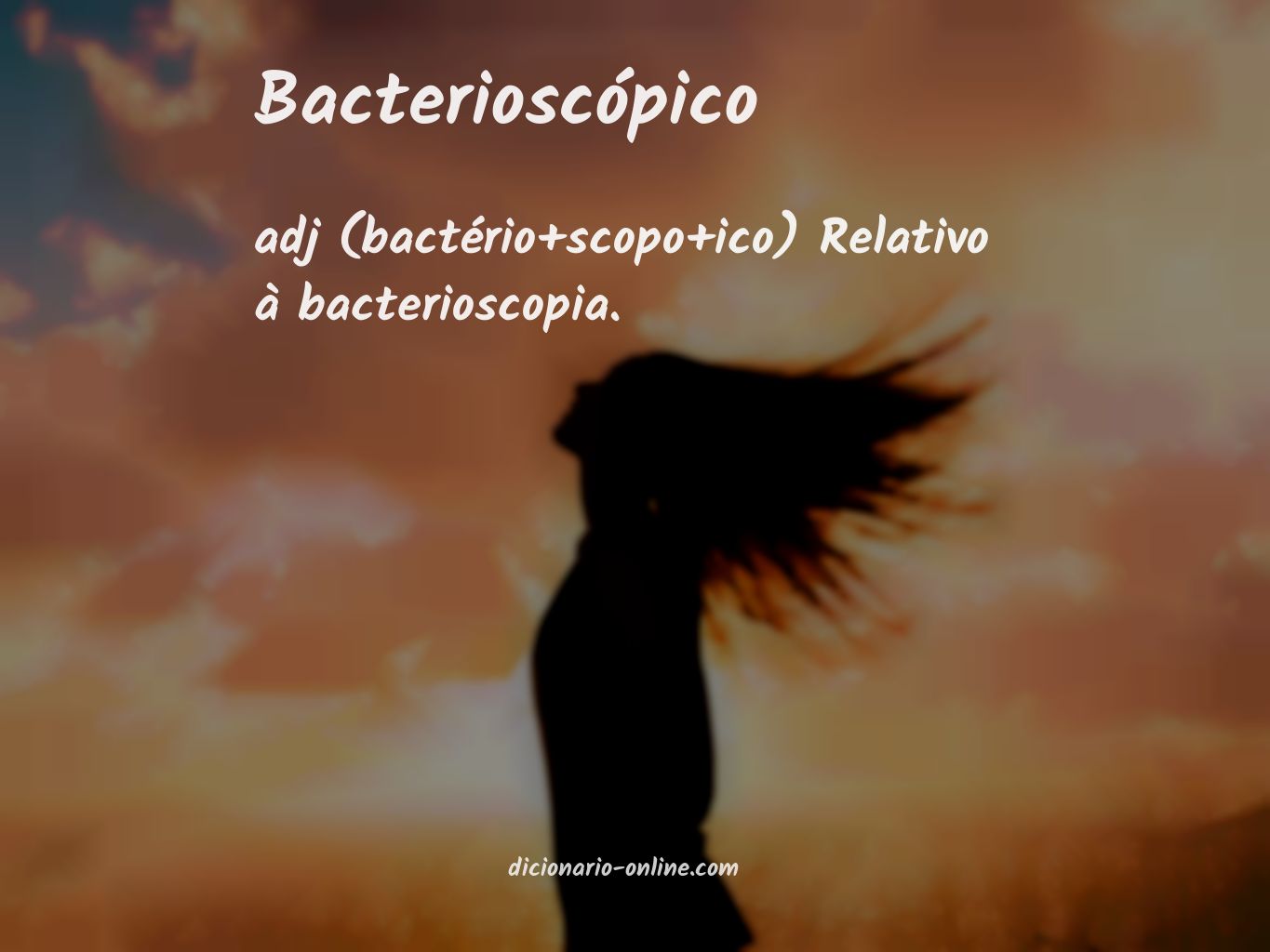 Significado de bacterioscópico