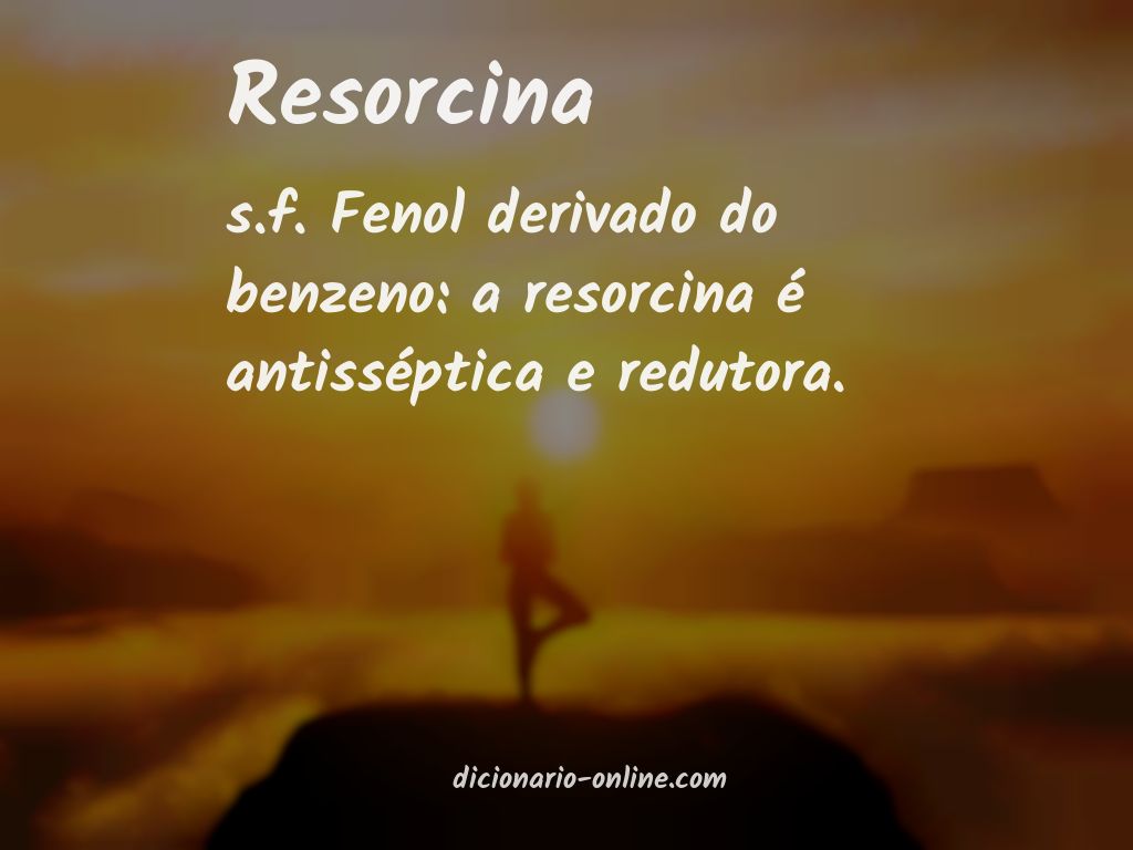 Significado de resorcina