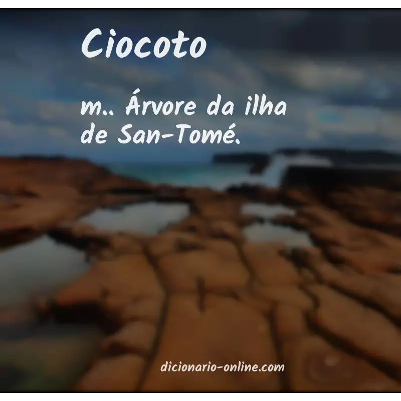 Significado de ciocoto