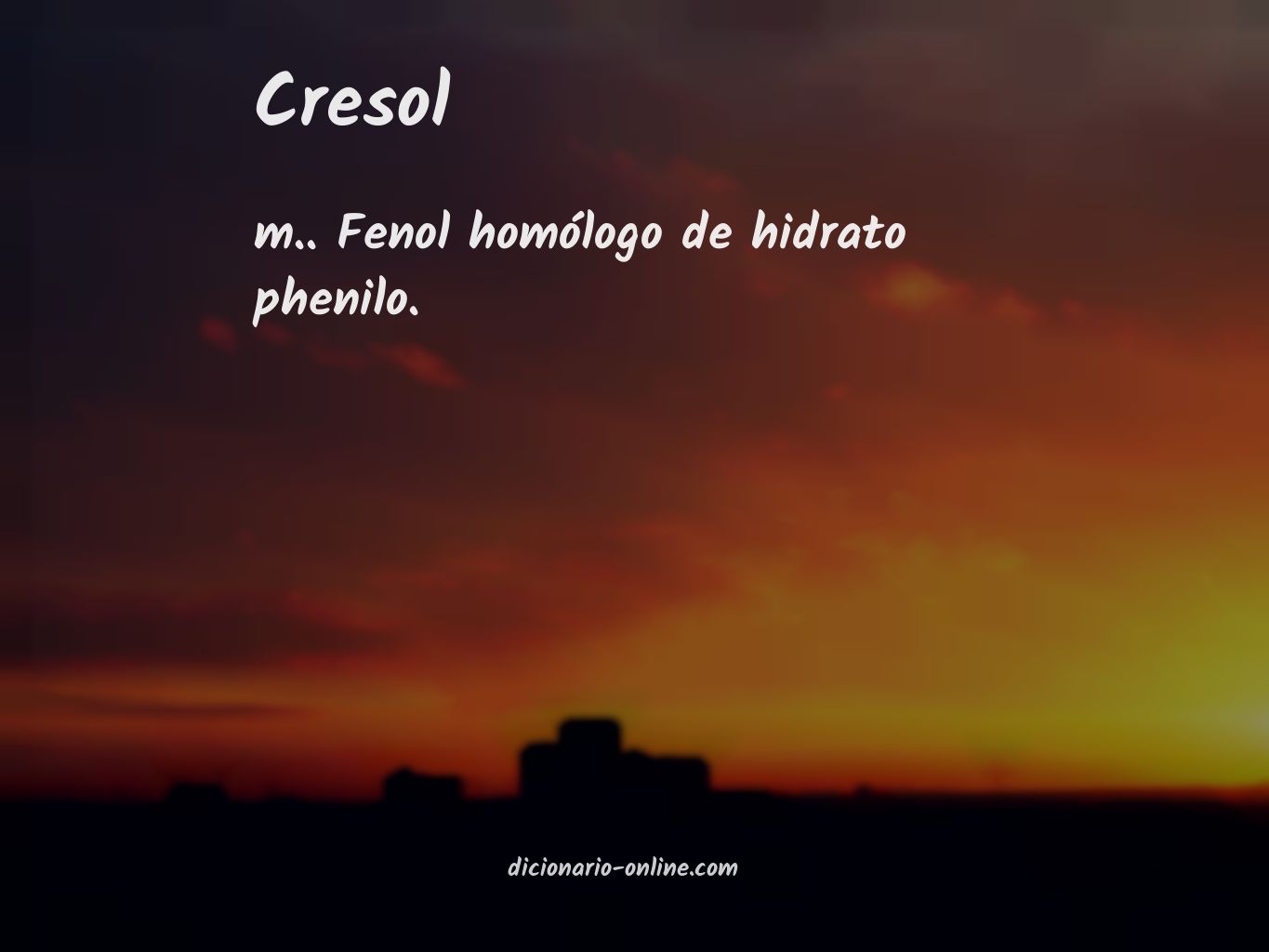 Significado de cresol