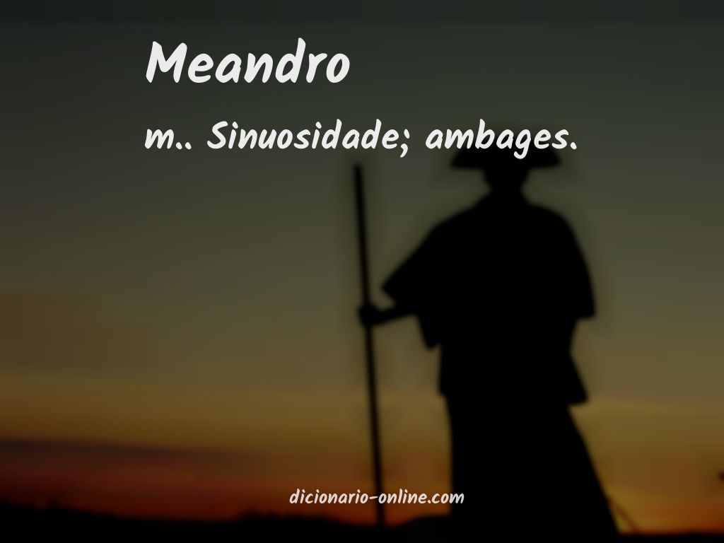 Significado de meandro