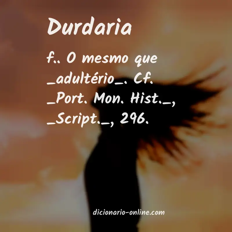 Significado de durdaria