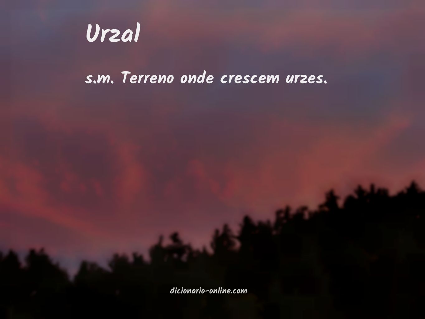 Significado de urzal