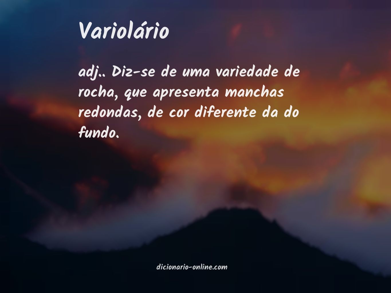 Significado de variolário