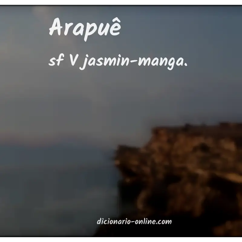 Significado de arapuê