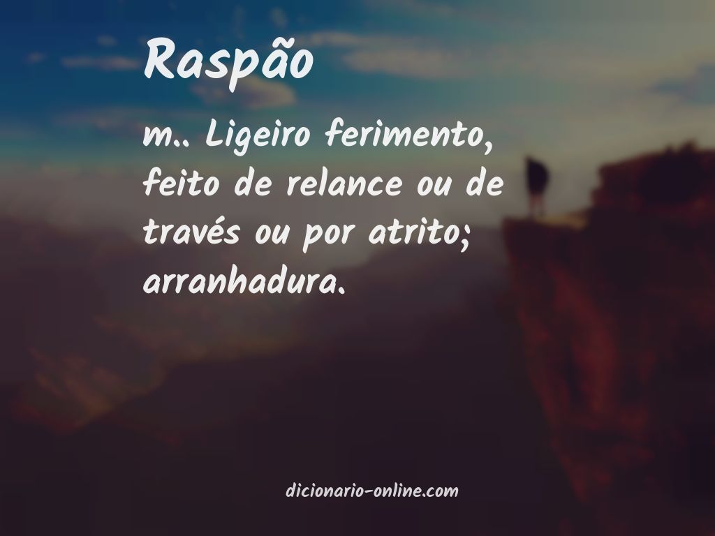 Significado de raspão