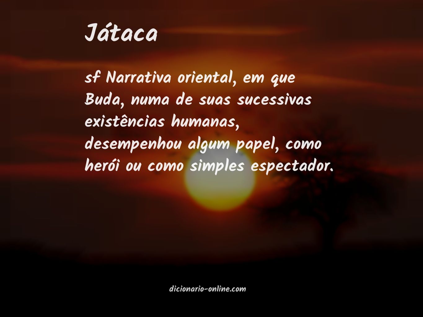 Significado de játaca