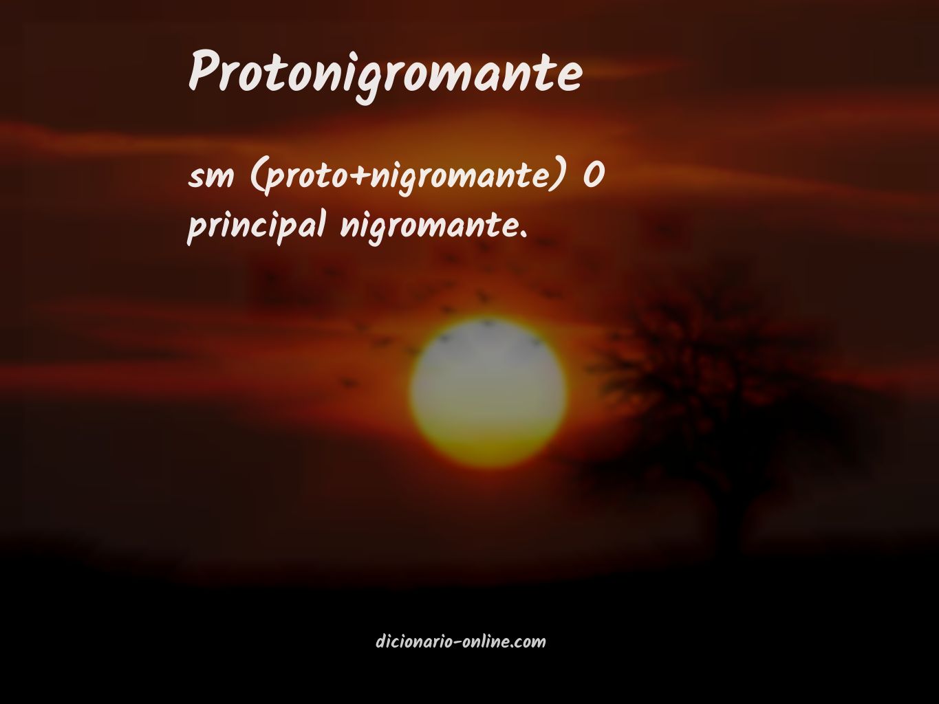 Significado de protonigromante