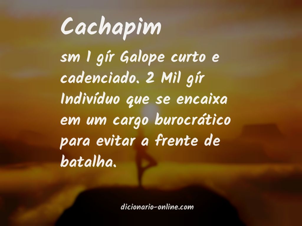 Significado de cachapim