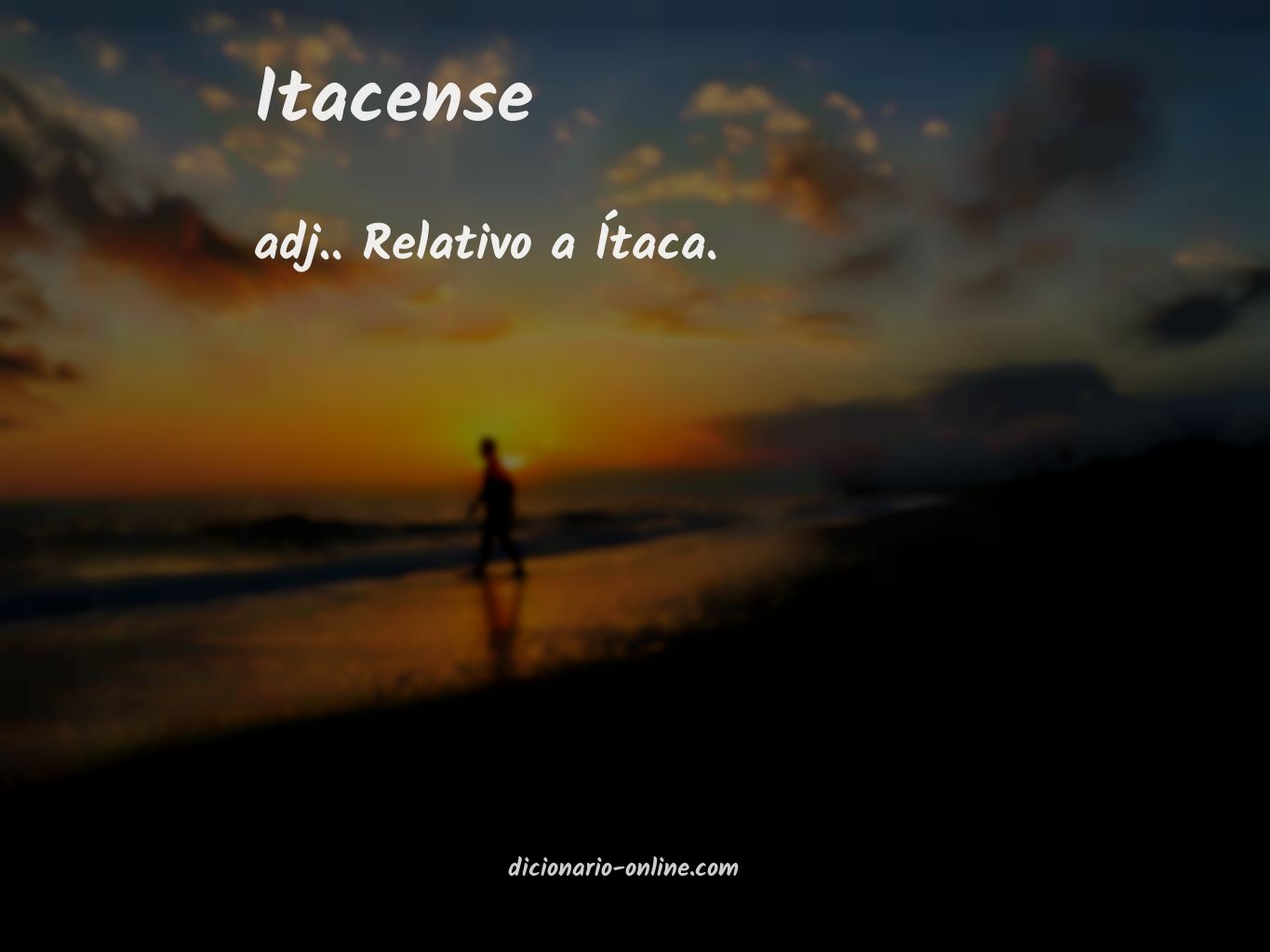 Significado de itacense