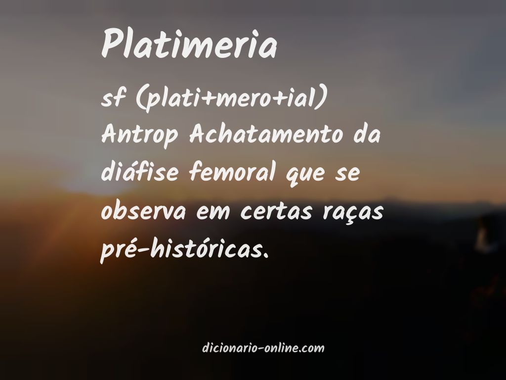 Significado de platimeria