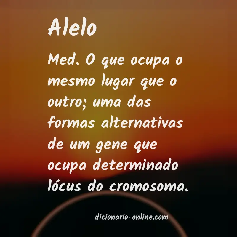 Significado de alelo