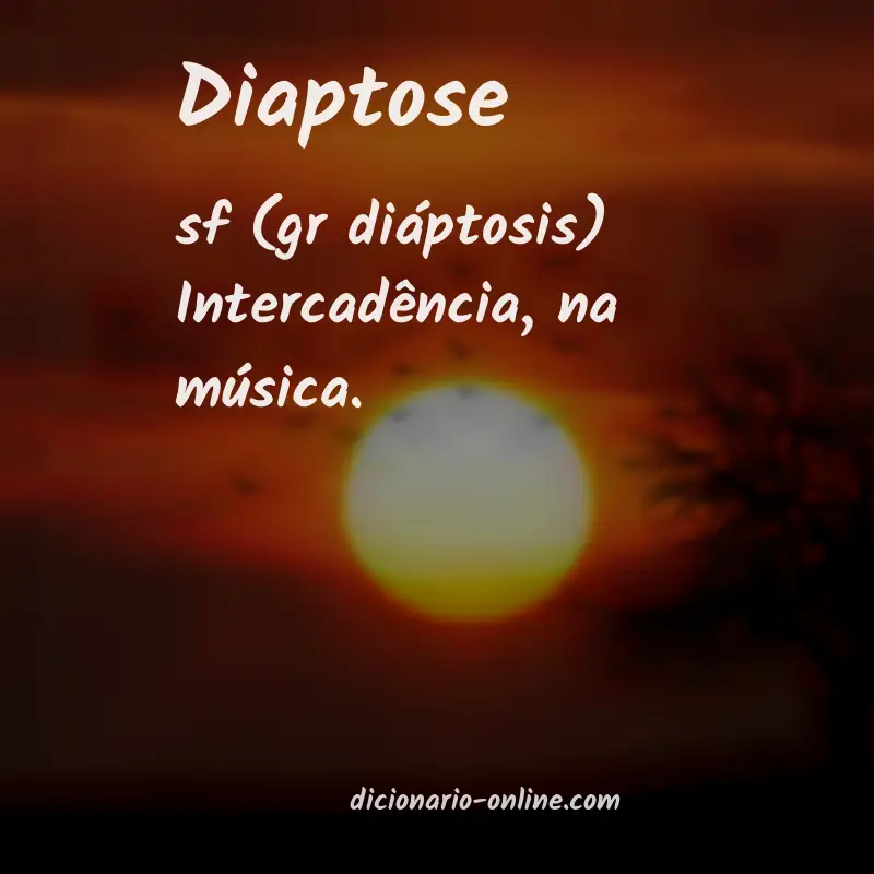 Significado de diaptose