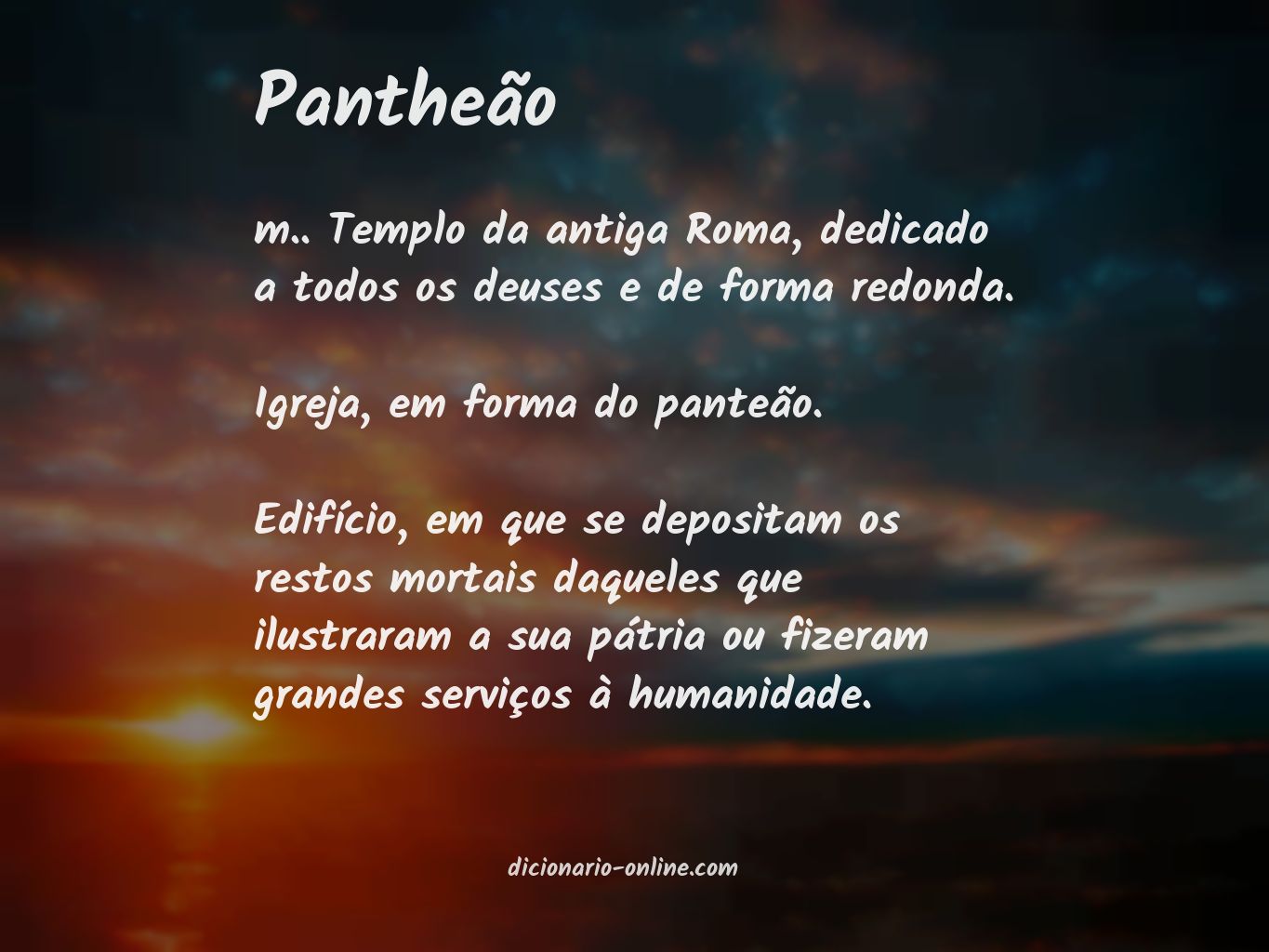 Significado de pantheão