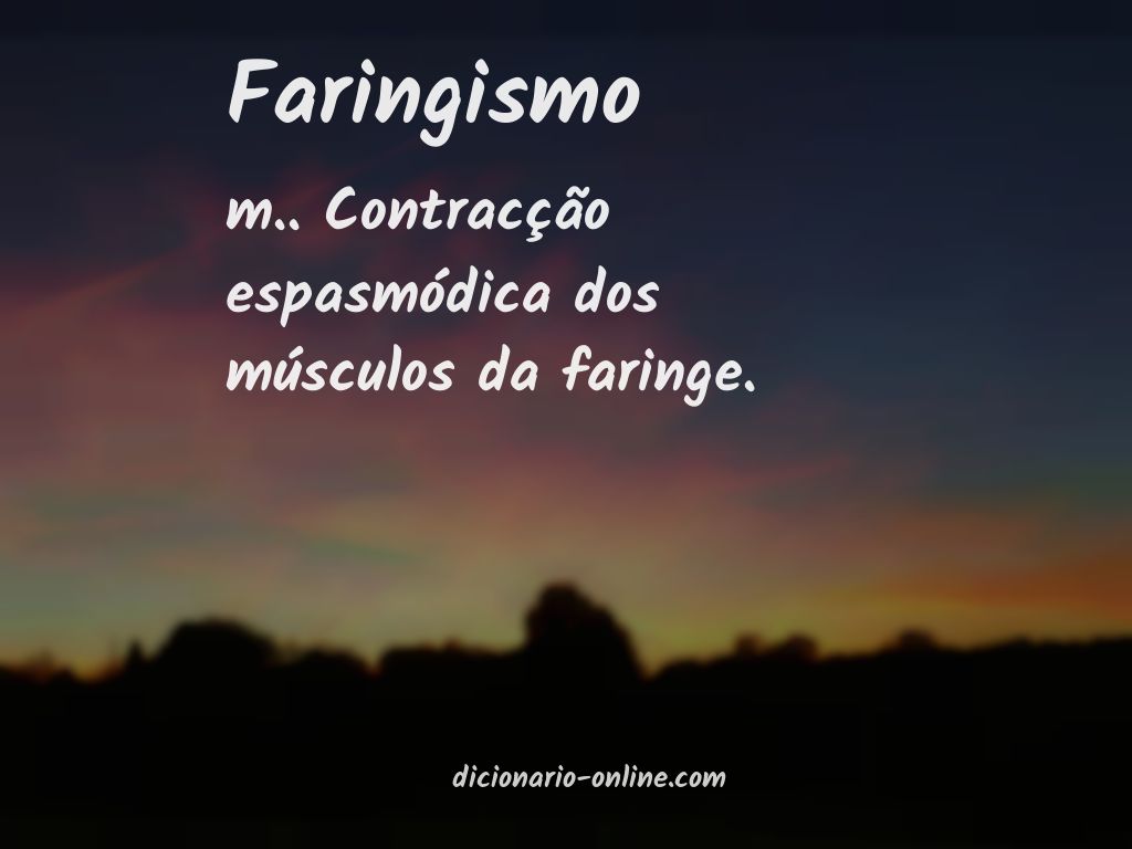 Significado de faringismo