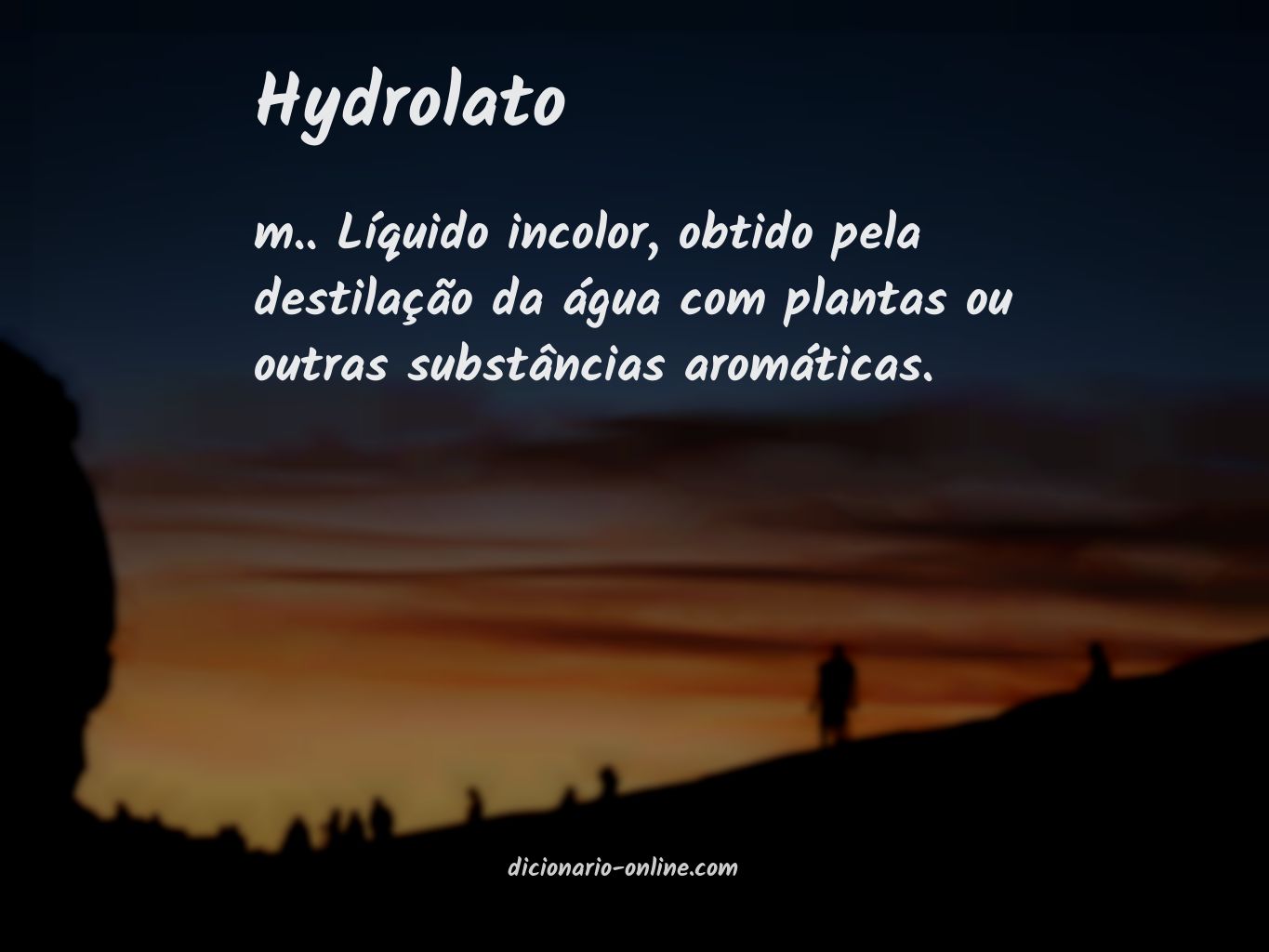 Significado de hydrolato