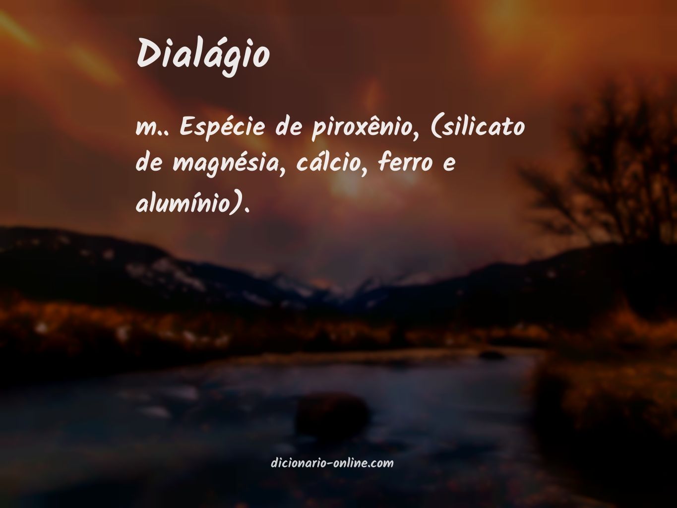 Significado de dialágio