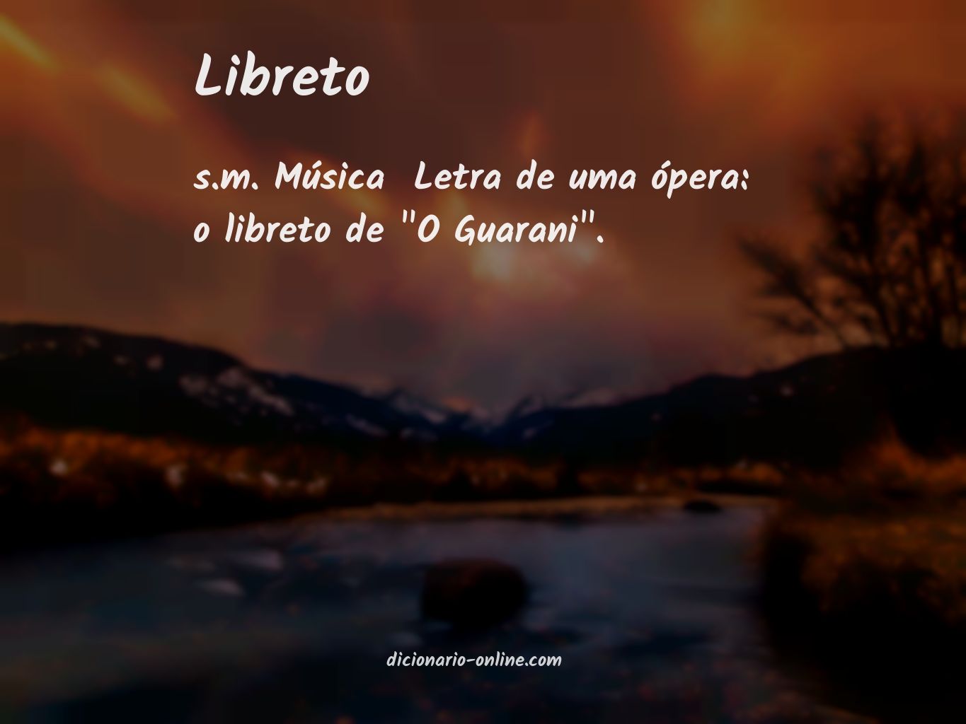 Significado de libreto