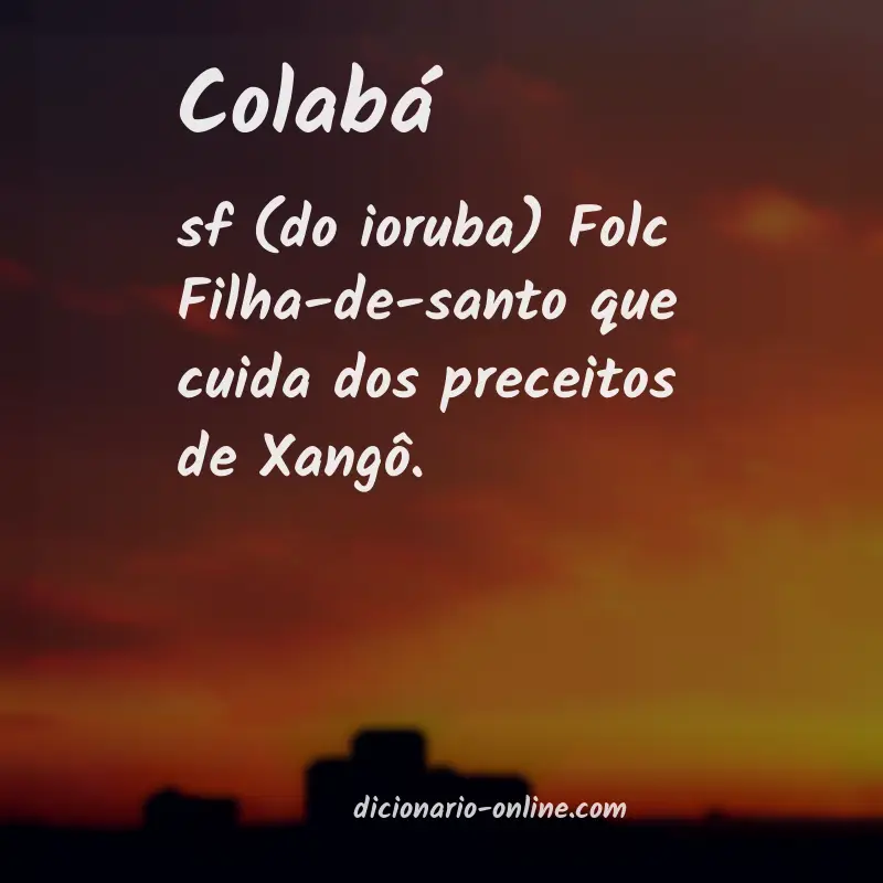 Significado de colabá