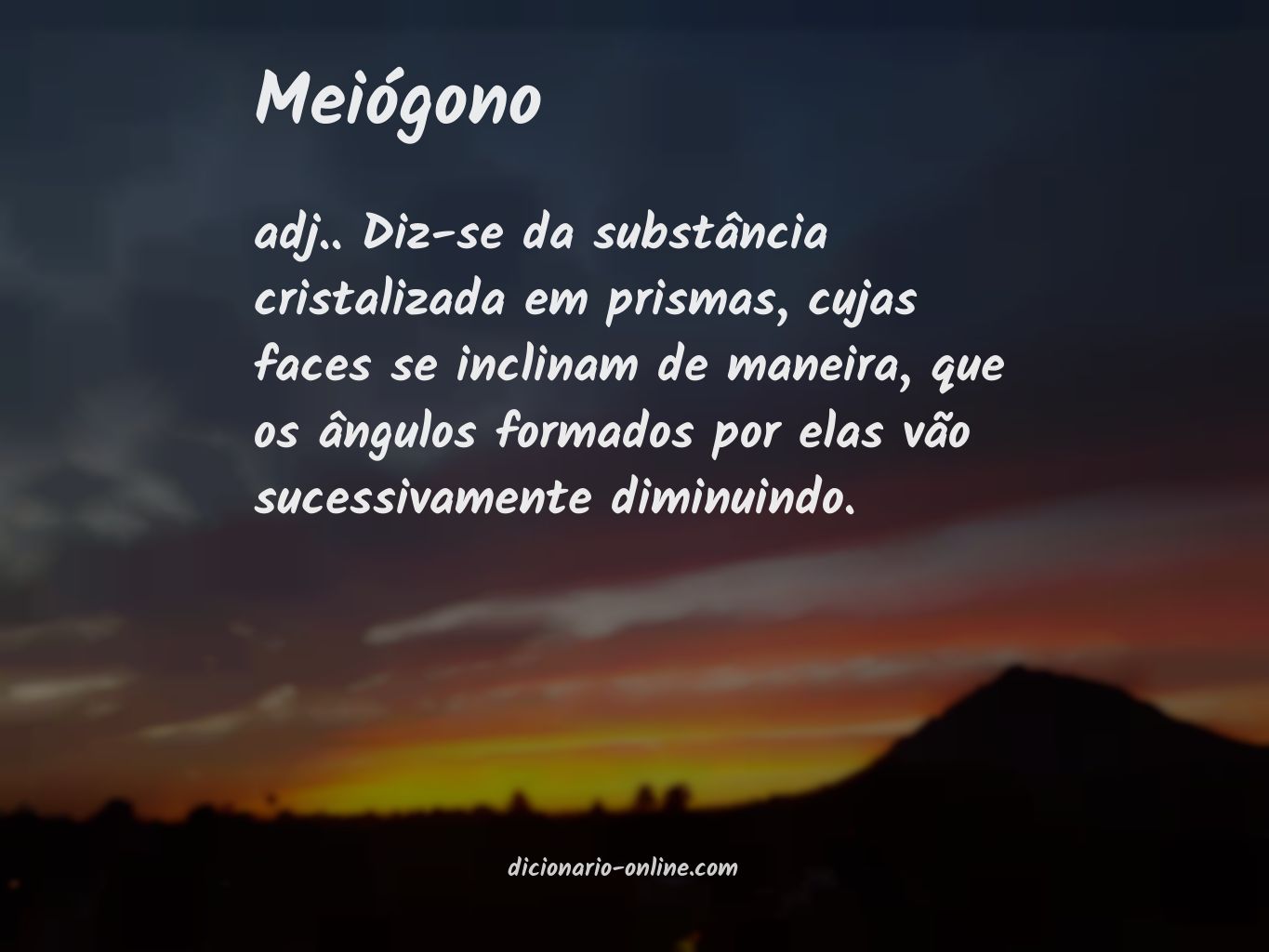 Significado de meiógono